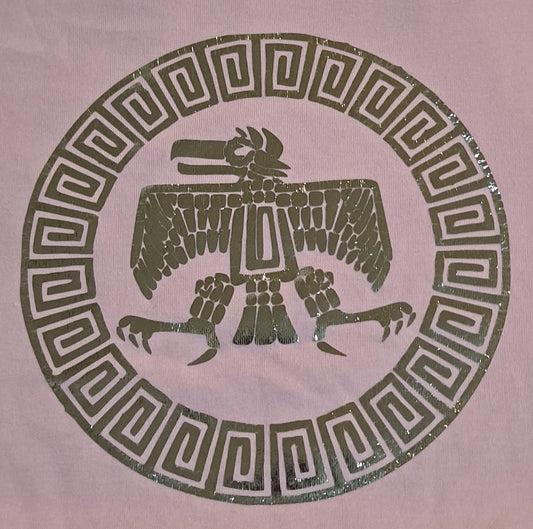Aguila Azteca Rosa con Aguila Plateada